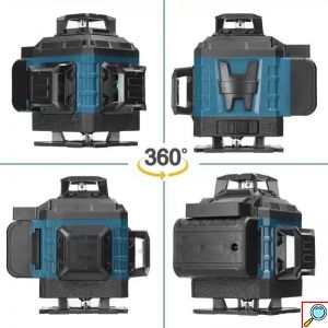 Αλφάδι Laser 4D 16 Γραμμών Πράσινης Δέσμης Max Light – Αυτορρυθμιζόμενο, Αδιάβροχο IP54 με 2 Μπαταρίες Λιθίου
