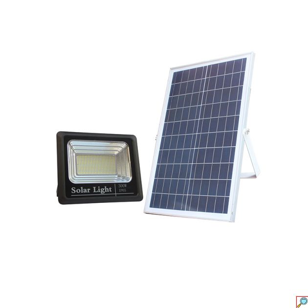 Αλουμινένιος Ηλιακός Προβολέας 600LED 300W IP67 – Μαύρο