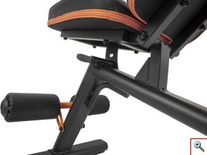 Ρυθμιζόμενος Πάγκος Γυμναστικής Πολλαπλών Θέσεων AMILA Αντοχής 200kg - Adjustable Weight Bench AWB550