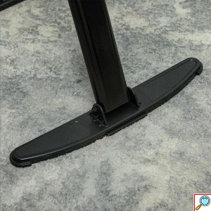 Αναδιπλούμενη Στατική Πεταλιέρα με 3 Ρυθμίσεις Ύψους, LCD Οθόνη και Κυλίνδρους Μασάζ Μαύρη