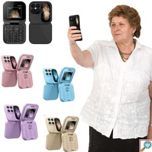 Αναδιπλούμενο Κινητό Τηλέφωνο i17 Pro με 2 Κάρτες Sim, Bluetooth & Κάμερα 0.08MP