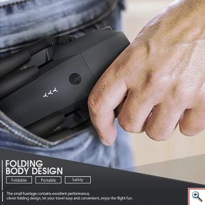 Αναδιπλούμενο Μικρό Drone Κιτ Με Τηλεχειριστήριο 4 Καναλιών, 1080p, Με App, Γυροσκόπιο 6 αξόνων, SKY-97 Foldable Mini Drone Set