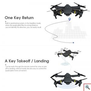 Αναδιπλούμενο Μικρό Drone Κιτ Με Τηλεχειριστήριο 4 Καναλιών, 1080p, Με App, Γυροσκόπιο 6 αξόνων, SKY-97 Foldable Mini Drone Set