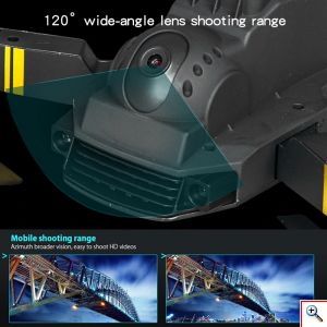 Αναδιπλούμενο Μικρό Drone Κιτ Με Τηλεχειριστήριο 4 Καναλιών, 1080p, Με App, Γυροσκόπιο 6 αξόνων, SKY-97 Foldable Mini Drone Set