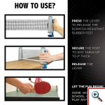 Αναδιπλούμενο Διχτάκι Πινγκ Πονγκ Για Διάφορες Επιφάνειες, Φιλέ Ping Pong Με Σφιγκτήρα Ελατηρίου, OEM