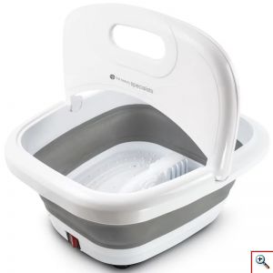 Αναδιπλούμενο, Θερμαινόμενο Ποδόλουτρο, 500W, με Λαβή Μεταφοράς, Συσκευή Καθαρισμού & Μασάζ για τα Πόδια Πτυσσόμενη RZ-71