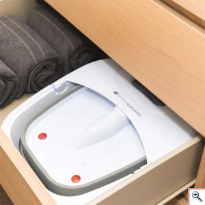 Αναδιπλούμενο, Θερμαινόμενο Ποδόλουτρο, 500W, με Λαβή Μεταφοράς, Συσκευή Καθαρισμού & Μασάζ για τα Πόδια Πτυσσόμενη RZ-71