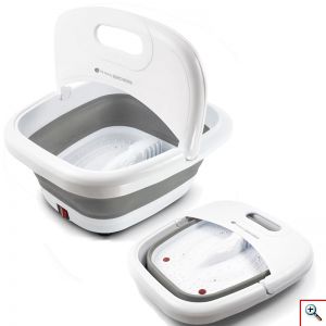 Αναδιπλούμενο, Θερμαινόμενο Ποδόλουτρο, 500W, με Λαβή Μεταφοράς, Συσκευή Καθαρισμού & Μασάζ για τα Πόδια Πτυσσόμενη RZ-71