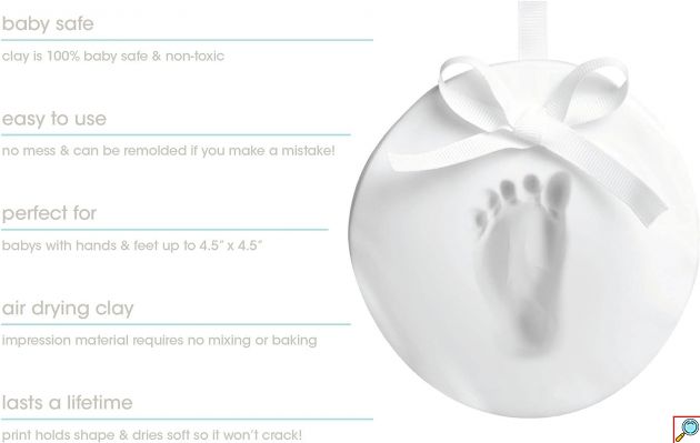 Αναμνηστικό Δώρο Αποτύπωμα DIY Baby Handprint - Footprint με Αξεσουάρ - Ροζ