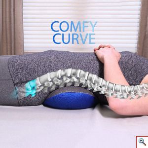 Ανατόμικό Άνετο Memory Foam Μαξιλάρι Στήριξης Μέσης - Πλάτης, Comfy Curve, Κατάλληλο για Αυτοκίνητο, Κρεβάτι, Καρέκλα Γραφείου