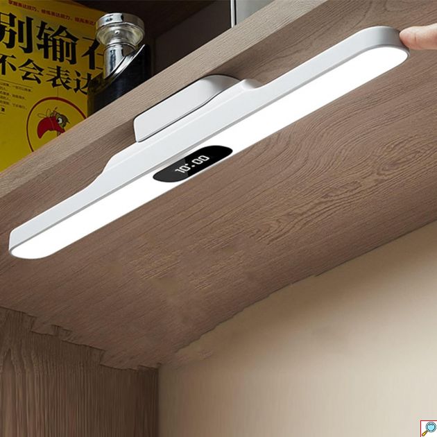 Andowl Επαναφορτιζόμενο LED Φωτιστικό για Ντουλάπες με Μπαταρία, Φωτοκύτταρο και Αυτοκόλλητο Τοποθέτησης - Λευκό