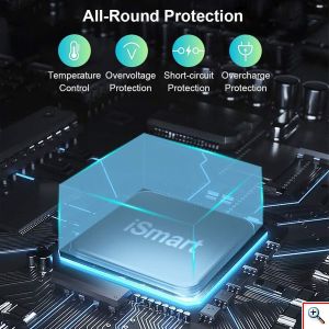 Andowl® Σταθμός Φόρτισης με 12 Θύρες USB για Πολλαπλές Συσκευές με Τσιπ Έξυπνης Διαχείρισης Ρεύματος & Προστασία Ασφαλείας USB Hub