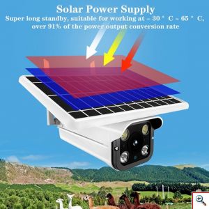 Andowl® Αδιάβροχη Ηλιακή Έξυπνη PTZ Κάμερα Ασφαλείας 4KHD με WiFi - Αpp Εφαρμογή Παρακολούθησης - Νυχτερινή Λήψη & Μικρόφωνο Q-S31