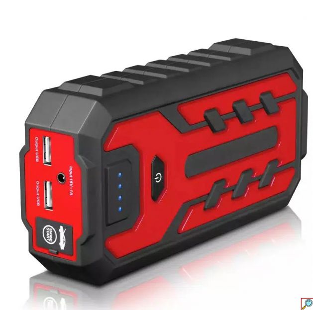 Κιτ Εκκίνησης Έκτακτης Ανάγκης Αυτοκινήτου Power Bank με LED Φακό & 2 USB Θύρες 20000 mAh Andowl