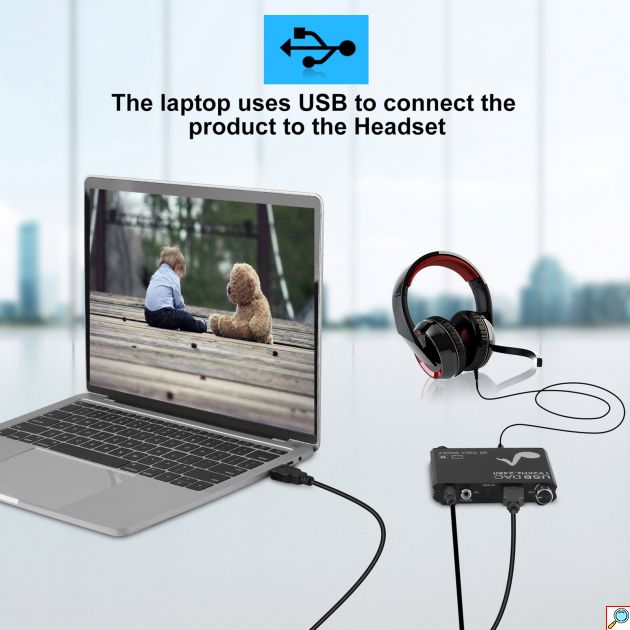 Andowl Μετατροπέας Ψηφιακού σε Αναλογικό Ήχου Coaxial / Toslink / USB - A Female σε RCA Female