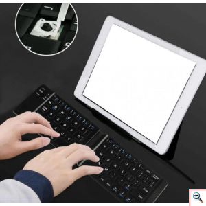 Πτυσσόμενο Universal Ασύρματο Πληκτρολόγιο Bluetooth Andowl Q-815 για Συσκευές IOS, ANDROID & WINDOWS