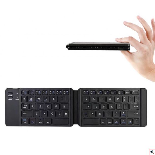 Πτυσσόμενο Universal Ασύρματο Πληκτρολόγιο Bluetooth Andowl Q-815 για Συσκευές IOS, ANDROID & WINDOWS