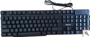 Gaming Πληκτρολόγιο & Ποντίκι Andowl Q-JP004 Gaming Combo 4 In 1 RGB
