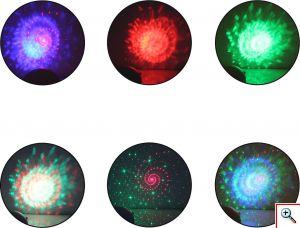 Φωτορυθμικό Mini Φωτιστικό-Προτζέκτορας Μπάλα Andowl Q-RG50 RGB με Bluetooth Ηχείο και Τηλεχειριστήριο