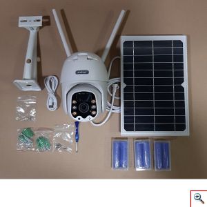 Ασύρματη IP Aδιάβροχη Κάμερα Ασφαλείας WiFi 5.0MP 1080p με Ηλιακό Πάνελ Andowl Q-S33