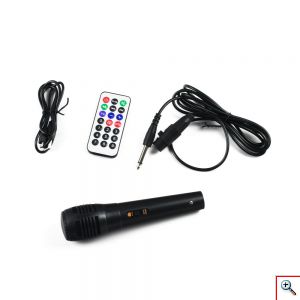 Φορητό Ηχείο Bluetooth Karaoke Party – Subwoofer 2000W με Μικρόφωνο, Τηλεχειρισμό & Διακοσμητικό Φωτισμό LED Andowl Q-T53 – Μαύρο