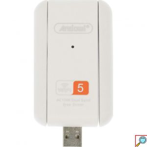 Ασύρματος USB Αντάπτορας Δικτύου - Κεραία WiFi 5GHz AC1200 Dual Band 866Mbps 802.11ac - Λευκό