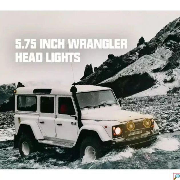 Andowl Στρογγυλός Προβολέας Αυτοκινήτου LED 12V 44W 18cm με Λευκό Φωτισμό – Μαύρο 