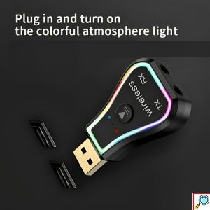 Bluetooth 5.0 Receiver USB με Διπλή Θύρα Εξόδου TX RX