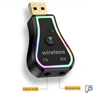 Bluetooth 5.0 Receiver USB με Διπλή Θύρα Εξόδου TX RX