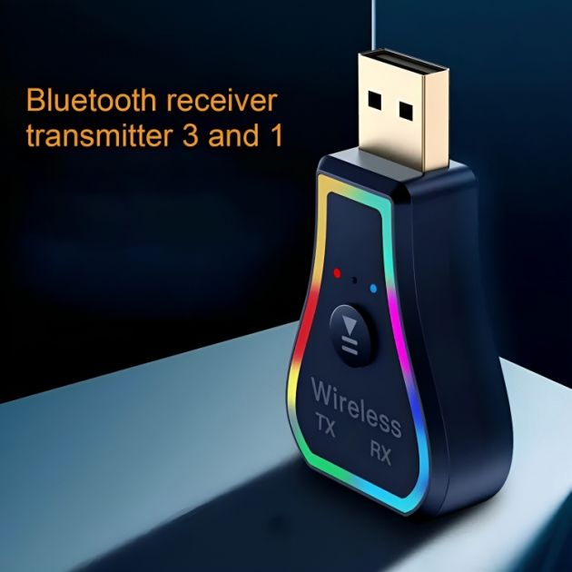 Bluetooth 5.0 Receiver USB με Διπλή Θύρα Εξόδου TX RX