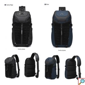 Ανδρική Αδιάβροχη Crossbody Τσάντα Antitheft με Πολλαπλές Θήκες - OZUKO