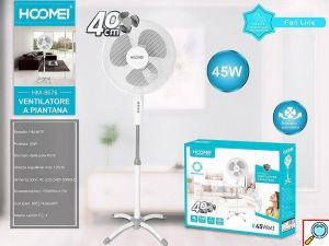 Ανεμιστήρας Ορθοστάτης 45W με Διάμετρο 40cm - Hoomei
