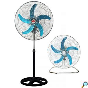 Μεταλλικός 3 σε 1 Ανεμιστήρας 100W με Διάμετρο 45cm & 3 Διαφορετικές Ταχύτητες Ορθοστάτης, Επιδαπέδιος & Επιτοίχιος