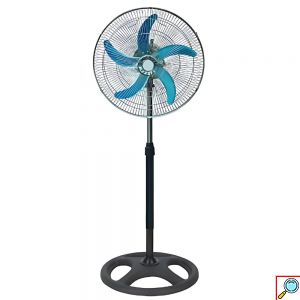 Ανεμιστήρας Δαπέδου 60W με Ρυθμιζόμενες Ταχύτητες, Περιστροφή 360° και Ορθοστάτη 18”