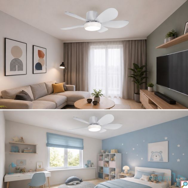 Ανεμιστήρας Οροφής και Φωτιστικό LED 40W με Timer και DC Motor Andowl