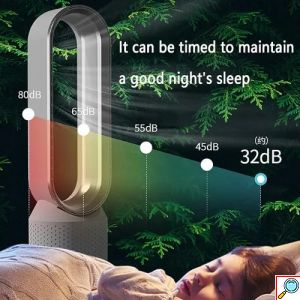 Ανεμιστήρας Πύργος Χωρίς Πτερύγια 51cm με Τηλεχειριστήριο