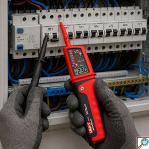 Ανιχνευτής Τάσης AC/DC με Οθόνη LCD, Ένδειξη LED και Έλεγχο Φάσης UNI-T UT15C