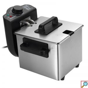 Ανοξείδωτη Φριτέζα Λαδιού 1.5L 2000W Ταχείας Θέρμανσης με Αποσπώμενο Κάδο SOKANY