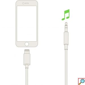 Καλώδιο Αντάπτορας Lightning σε 3.5mm AUX Audio Adapter Cable 1m - Λευκό