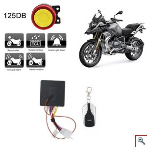 Αδιάβροχος Αντικλεπτικός Συναγερμός Μοτοσυκλέτας 125dB με 1 Τηλεχειριστήριο
