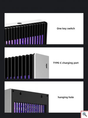 Νέας Γενιάς Φορητό Ηλεκτρικό Εντομοκτόνο με Μπαταρία Επαναφορτιζόμενη Επιτοίχιος & Επιτραπέζιος έως 30τμ Μωβ UV LED - Εξολοθρευτής Κουνουπιών - Εντόμων USB Led Light Mosquito Killer Pest