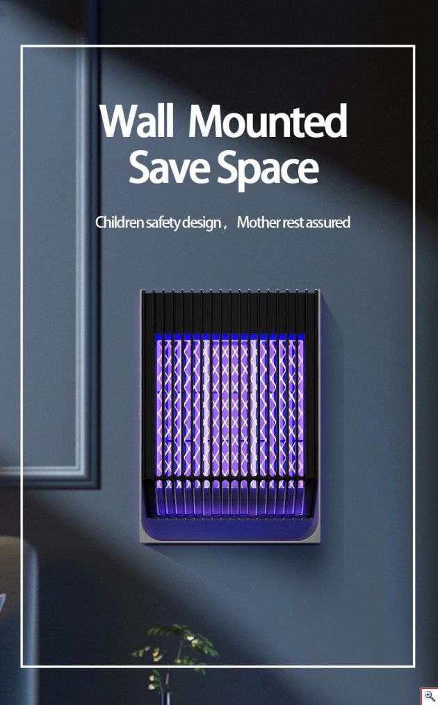 Νέας Γενιάς Φορητό Ηλεκτρικό Εντομοκτόνο με Μπαταρία Επαναφορτιζόμενη Επιτοίχιος & Επιτραπέζιος έως 30τμ Μωβ UV LED - Εξολοθρευτής Κουνουπιών - Εντόμων USB Led Light Mosquito Killer Pest