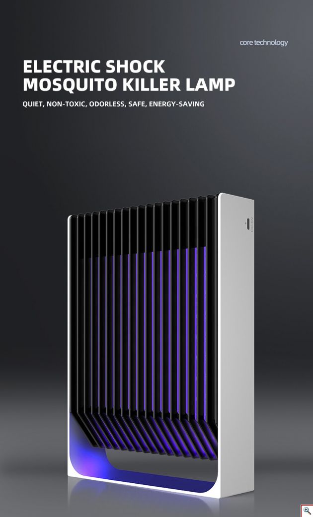 Νέας Γενιάς Φορητό Ηλεκτρικό Εντομοκτόνο με Μπαταρία Επαναφορτιζόμενη Επιτοίχιος & Επιτραπέζιος έως 30τμ Μωβ UV LED - Εξολοθρευτής Κουνουπιών - Εντόμων USB Led Light Mosquito Killer Pest