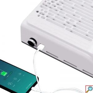 Απορροφητήρας Σκόνης Νυχιών 100W με Αποσπώμενο Φίλτρο & Θύρα USB