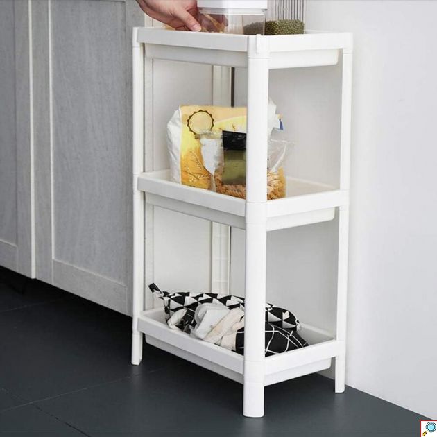 Αποθηκευτική Ραφιέρα με 3 Ράφια Πλαστική - Three Layers Storage Shelf