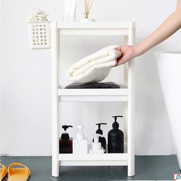 Αποθηκευτική Ραφιέρα με 3 Ράφια Πλαστική - Three Layers Storage Shelf