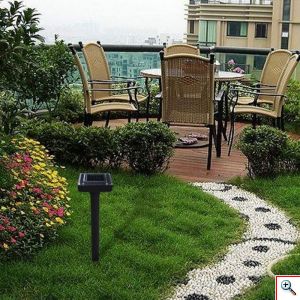 Σετ 2 τεμάχια Ηλιακός Απωθητής Τρωκτικών με Υπερήχους για Εξωτερικούς Χώρους