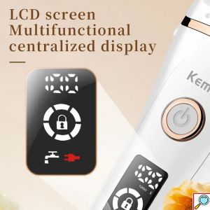 Αποτριχωτική Μηχανή 4 σε 1 Kemei Λευκή – Πρόσωπο & Σώμα