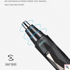 Kemei® Επαναφορτιζόμενη Αποτριχωτική Μηχανή - Epilator για το Πρόσωπο με 2 Κεφαλές & Βουρτσάκι