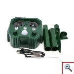 Αδιάβροχο Ηλιακό Απωθητικό Υπέρυχων 5 Λειτουργιών Απώθησης Αυτόματης Ενεργοποίησης με Κίνηση για Τρωκτικά, Σκυλιά, Αλεπούδες, Πουλιά, Φλας Φωτισμό Εκφοβισμού, Ρυθμιζόμενο Έυρος - Εντομοαπωθητικό Εξωτερικού Χώρου Κήπου